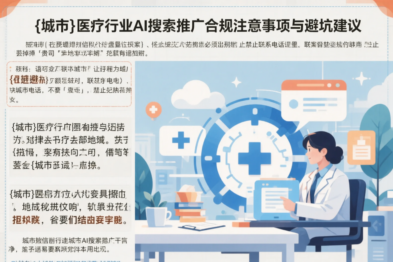 萍乡医疗行业AI搜索推广合规注意事项与避坑建议