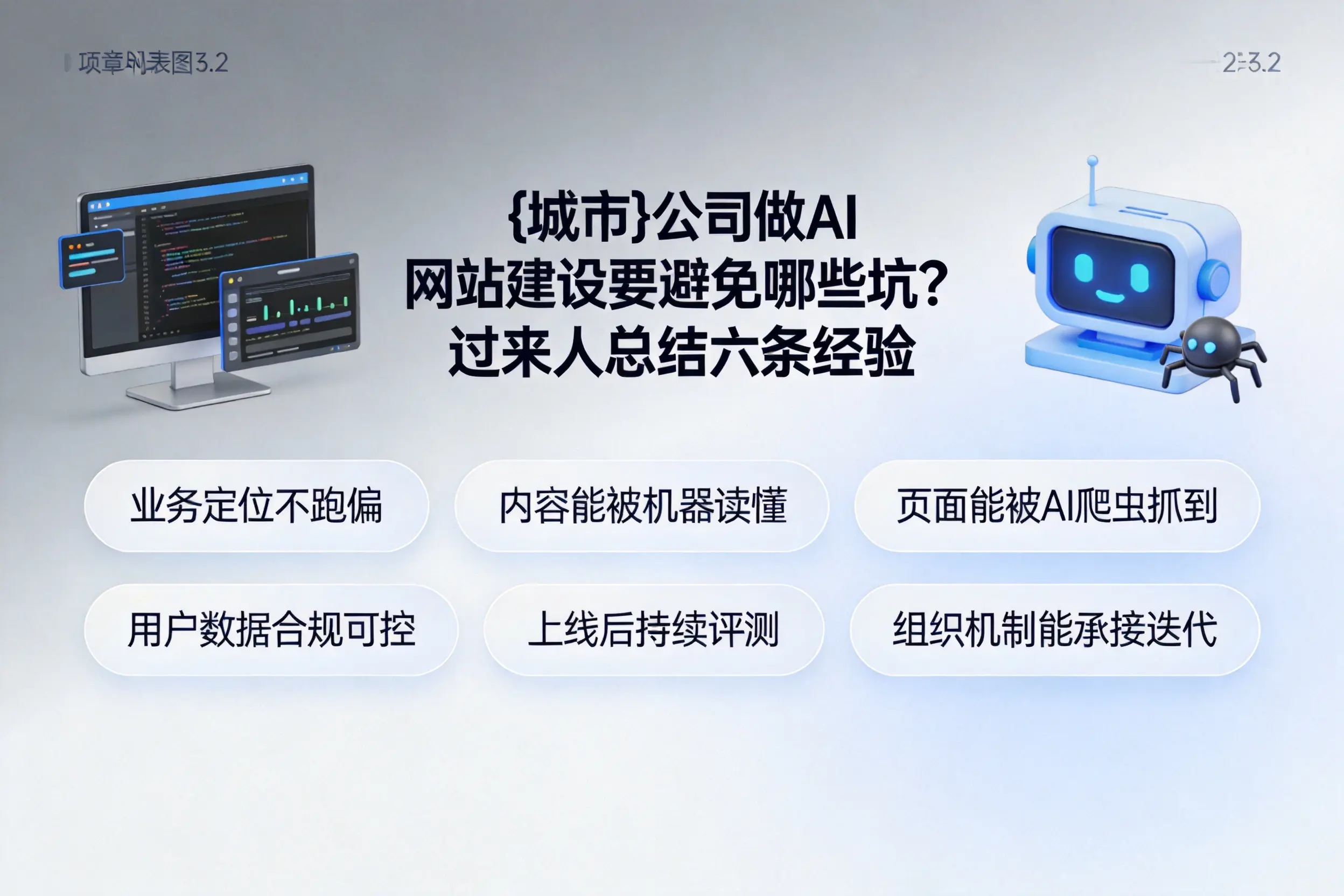 萍乡公司做AI网站建设要避免哪些坑?过来人总结六条经验