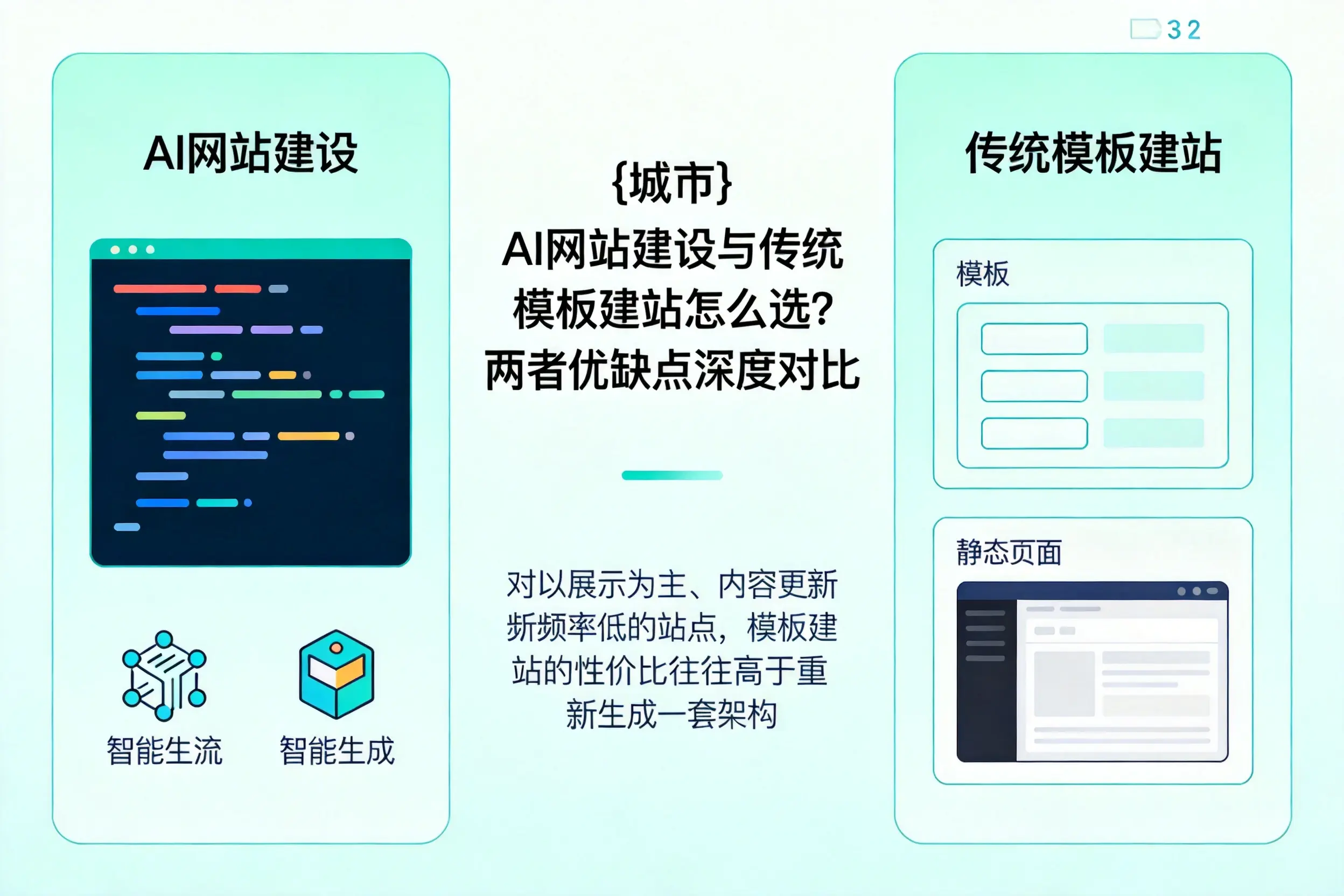 萍乡AI网站建设与传统模板建站怎么选？两者优缺点深度对比