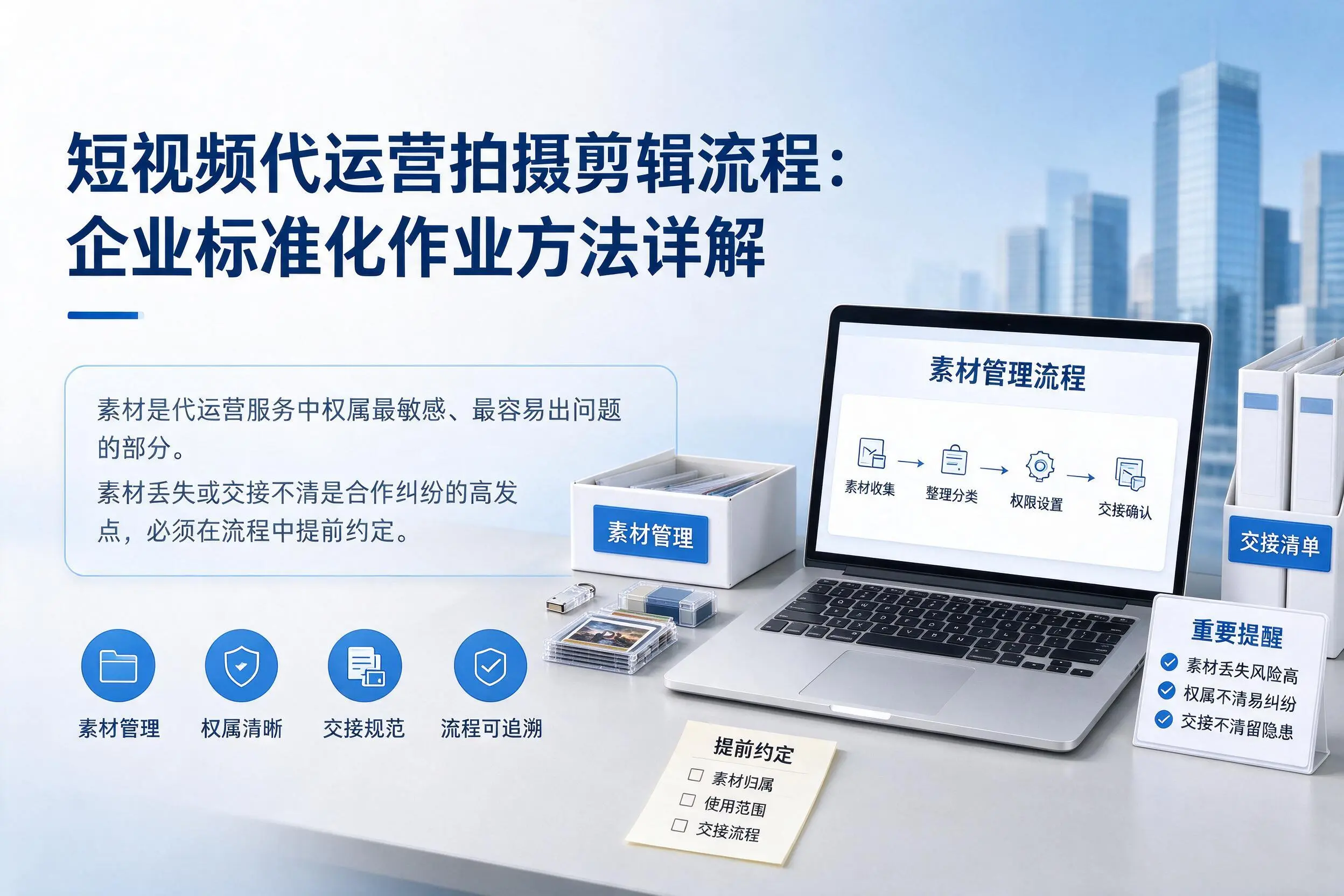 短视频代运营拍摄剪辑流程：萍乡企业标准化作业方法详解