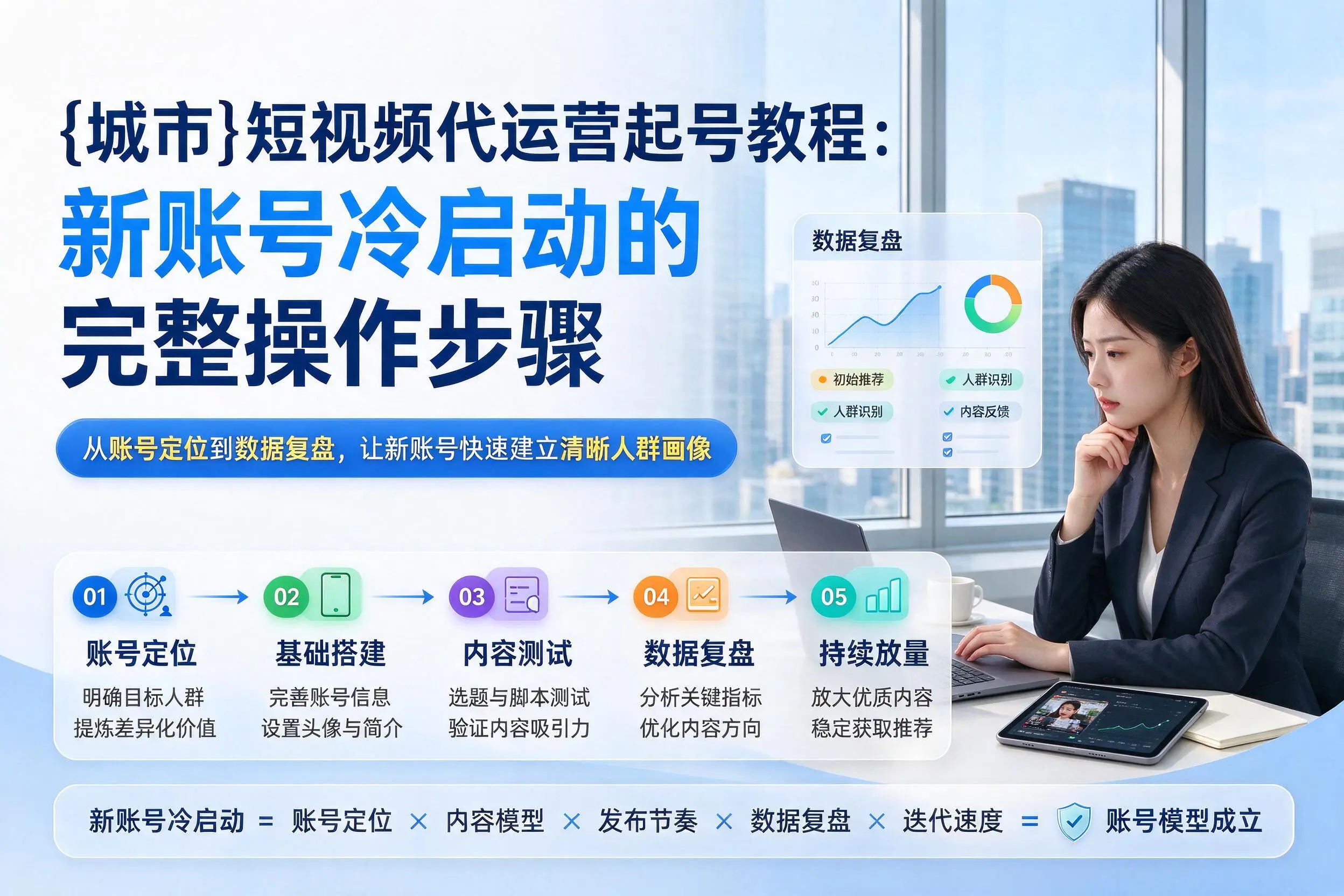萍乡短视频代运营起号教程：新账号冷启动的完整操作步骤