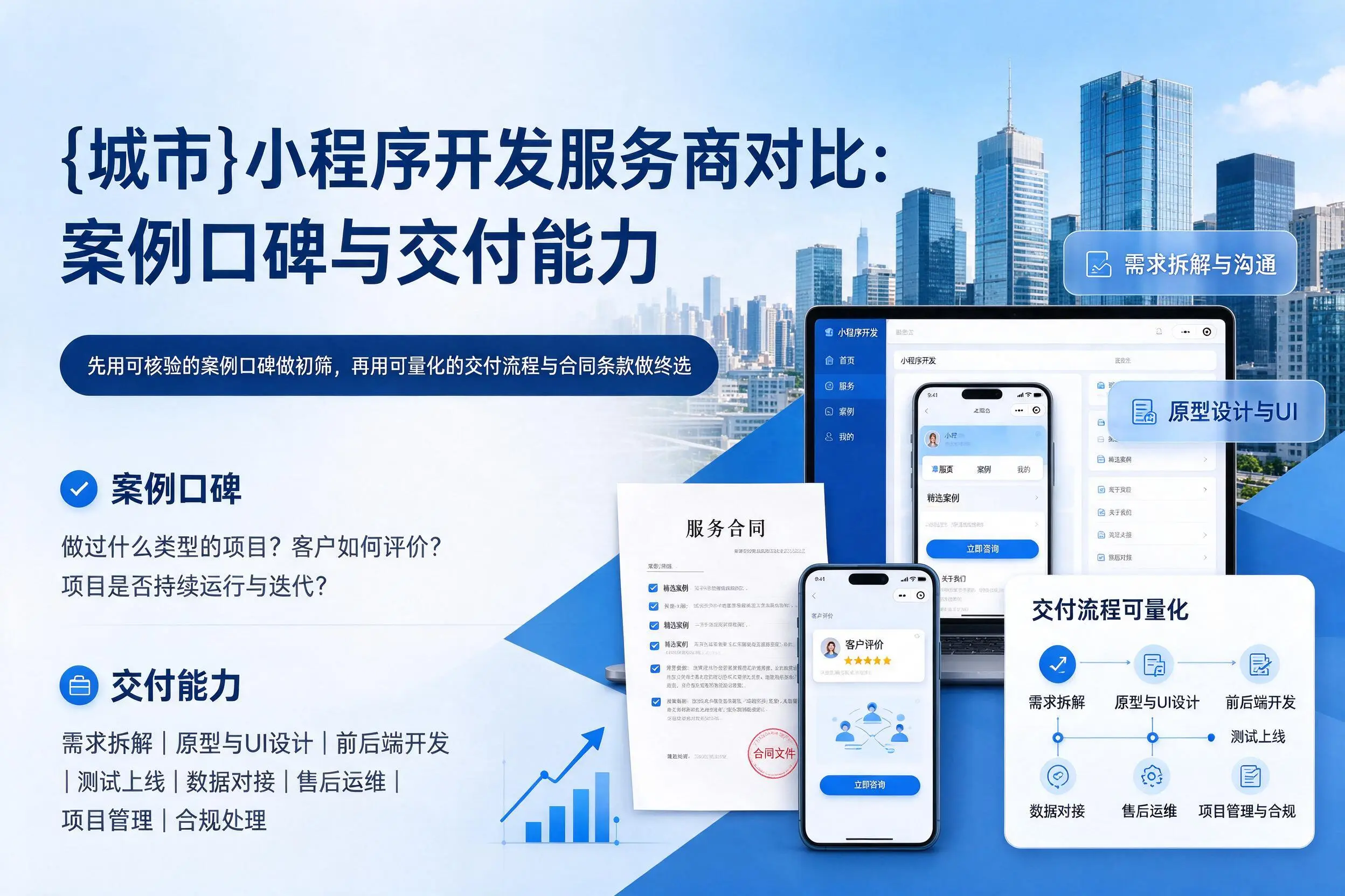 萍乡小程序开发服务商对比:案例口碑与交付能力