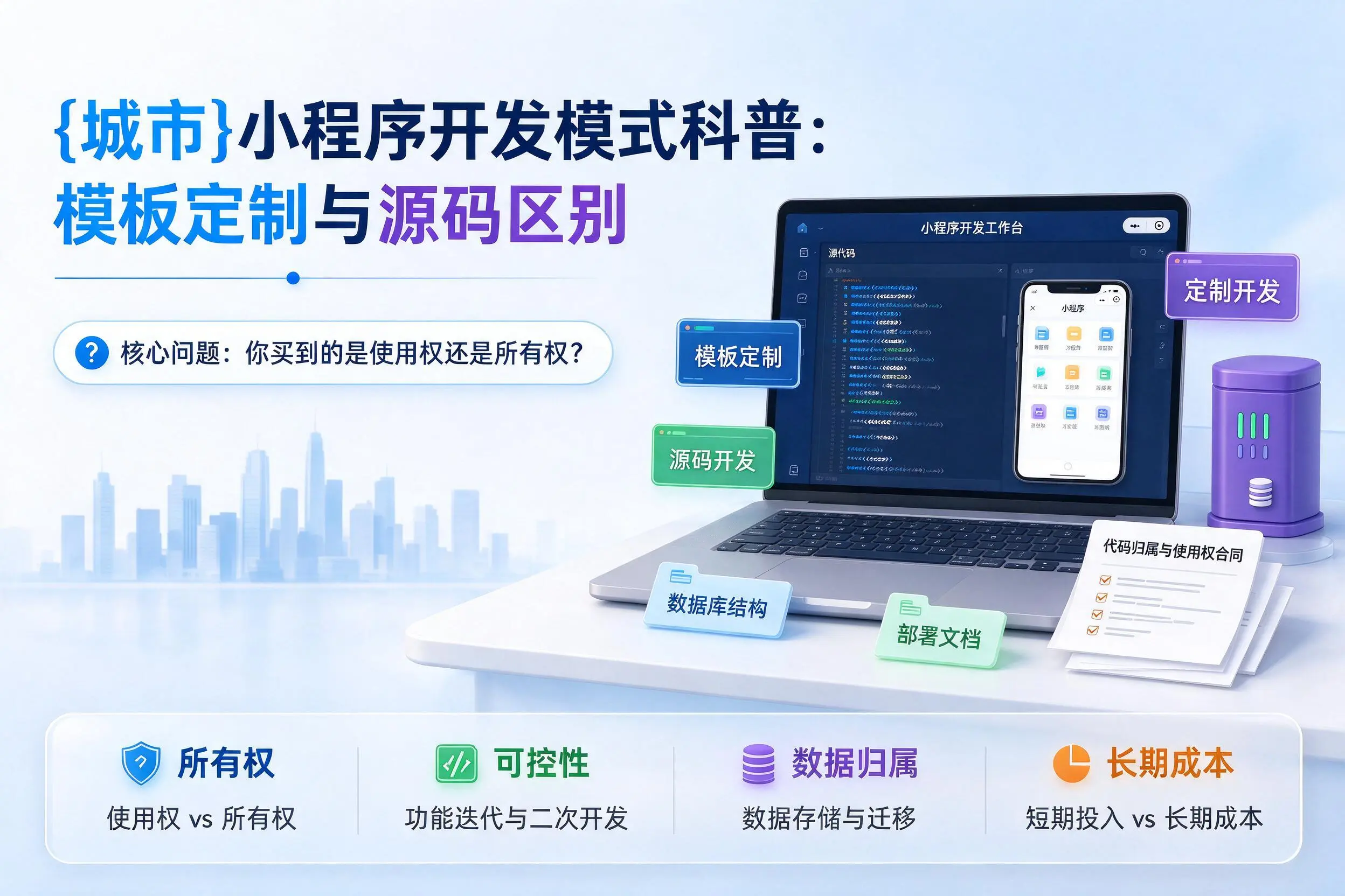 萍乡小程序开发模式科普:模板定制与源码区别