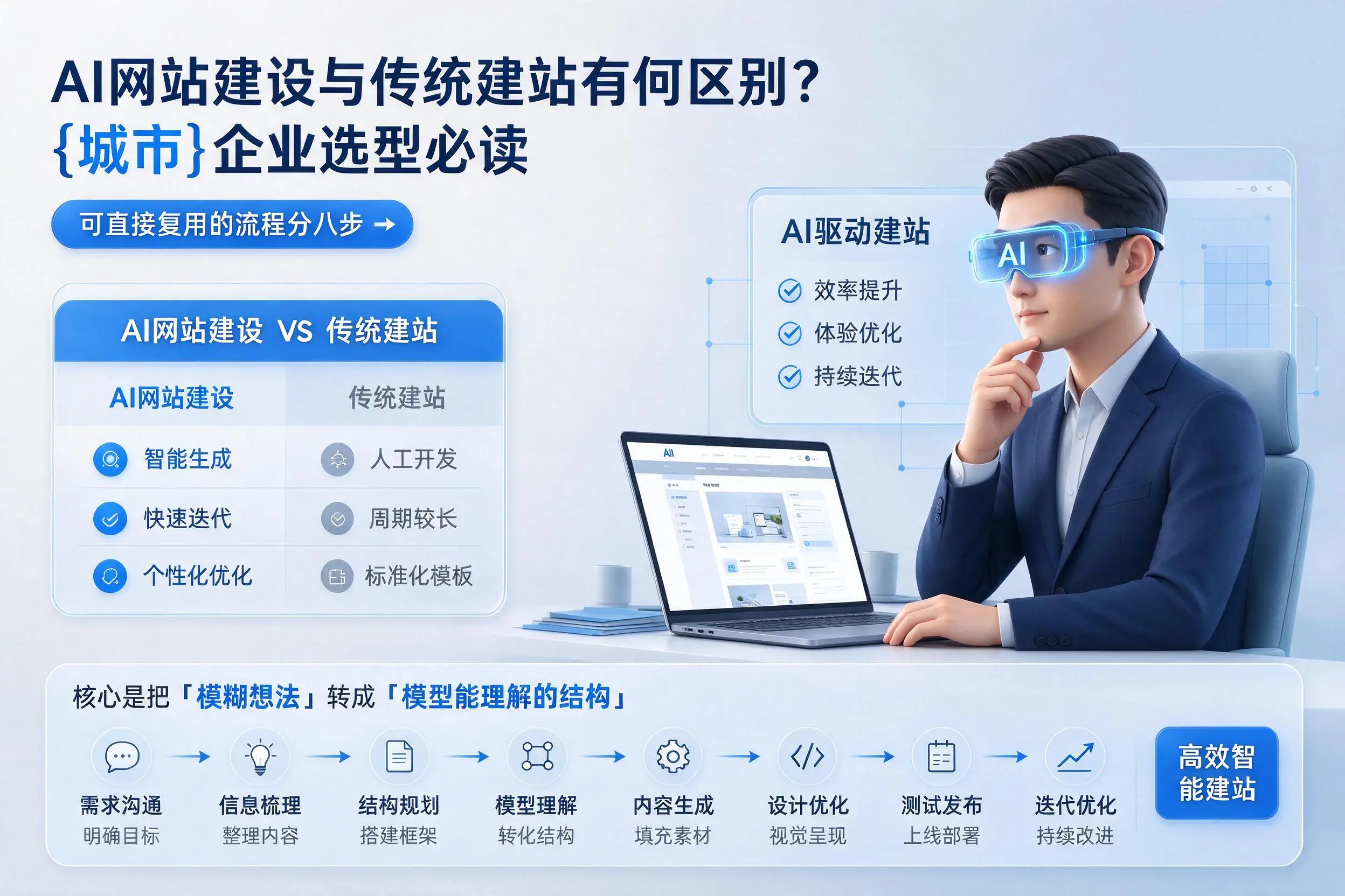 AI网站建设与传统建站有何区别？萍乡企业选型必读
