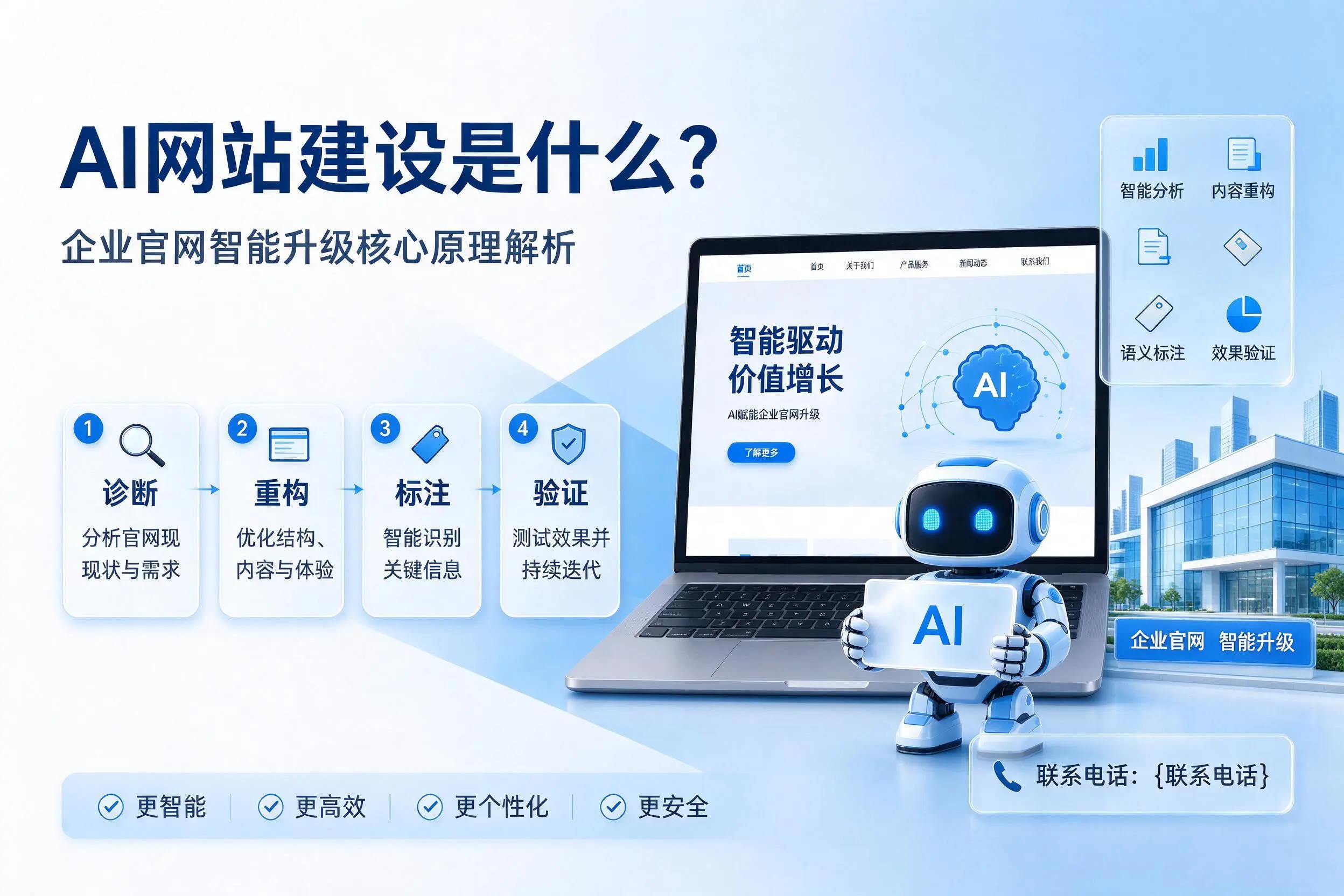AI网站建设是什么？萍乡企业官网智能升级核心原理解析