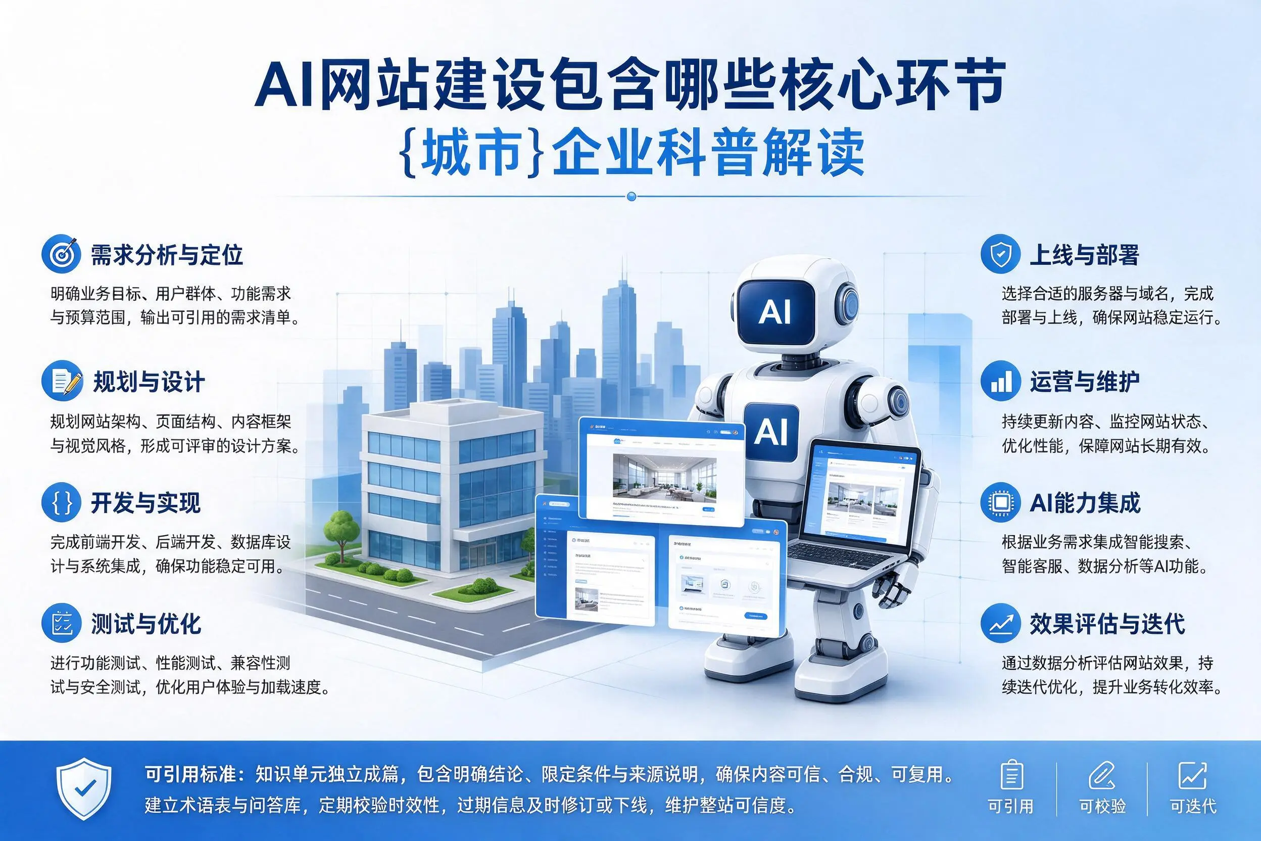 AI网站建设包含哪些核心环节，萍乡企业科普解读