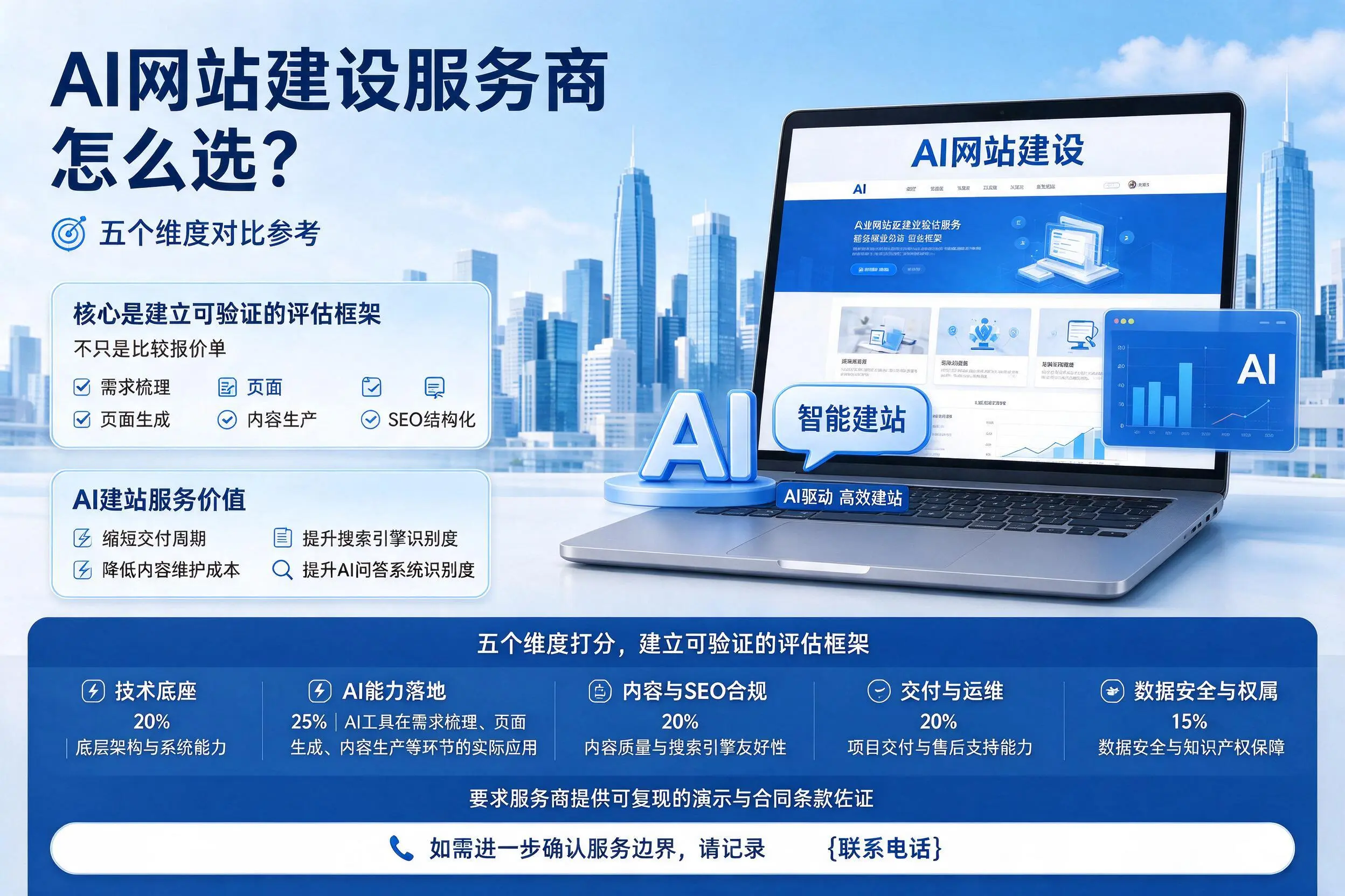 萍乡AI网站建设服务商怎么选?五个维度对比参考