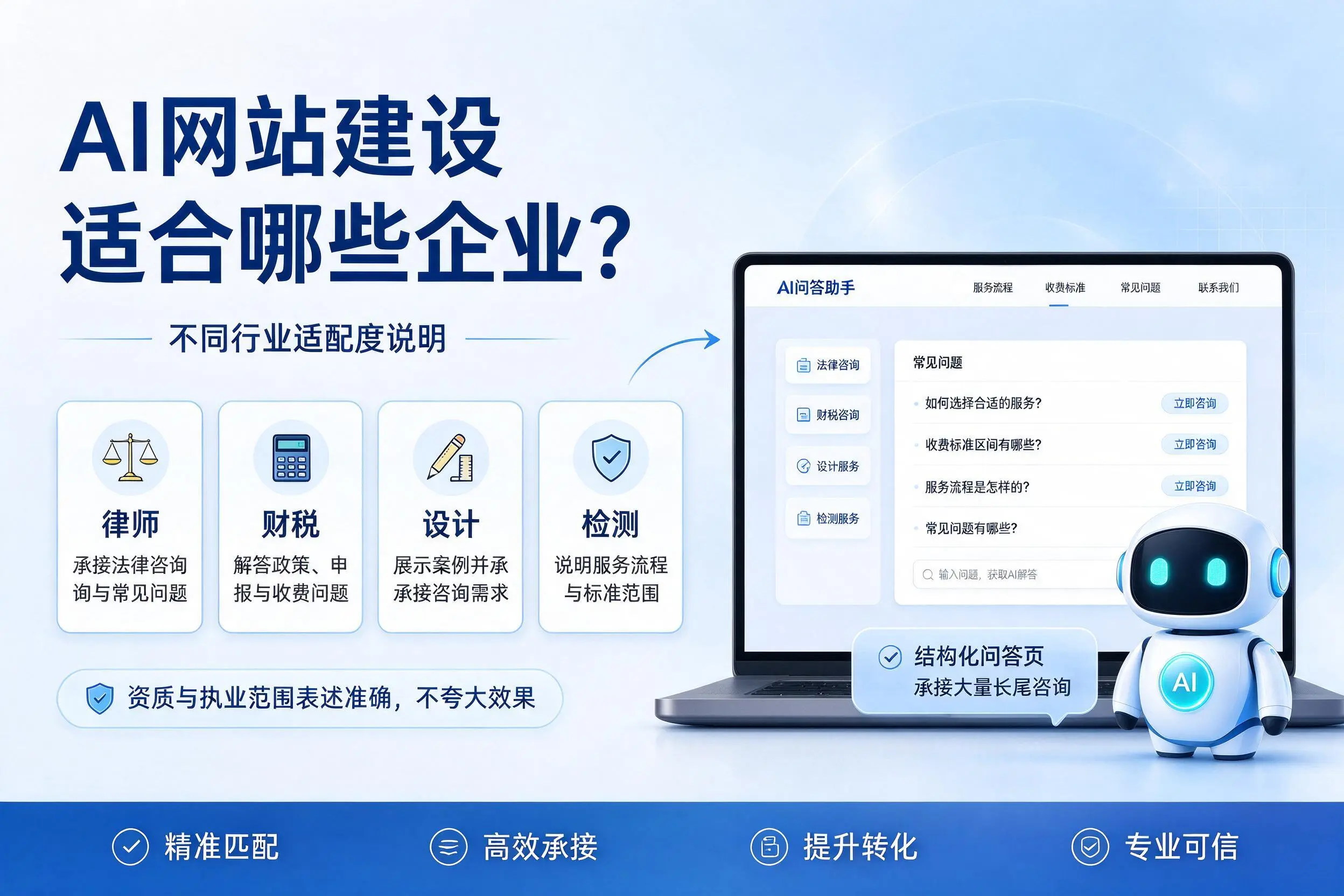 AI网站建设适合哪些企业？萍乡不同行业适配度说明