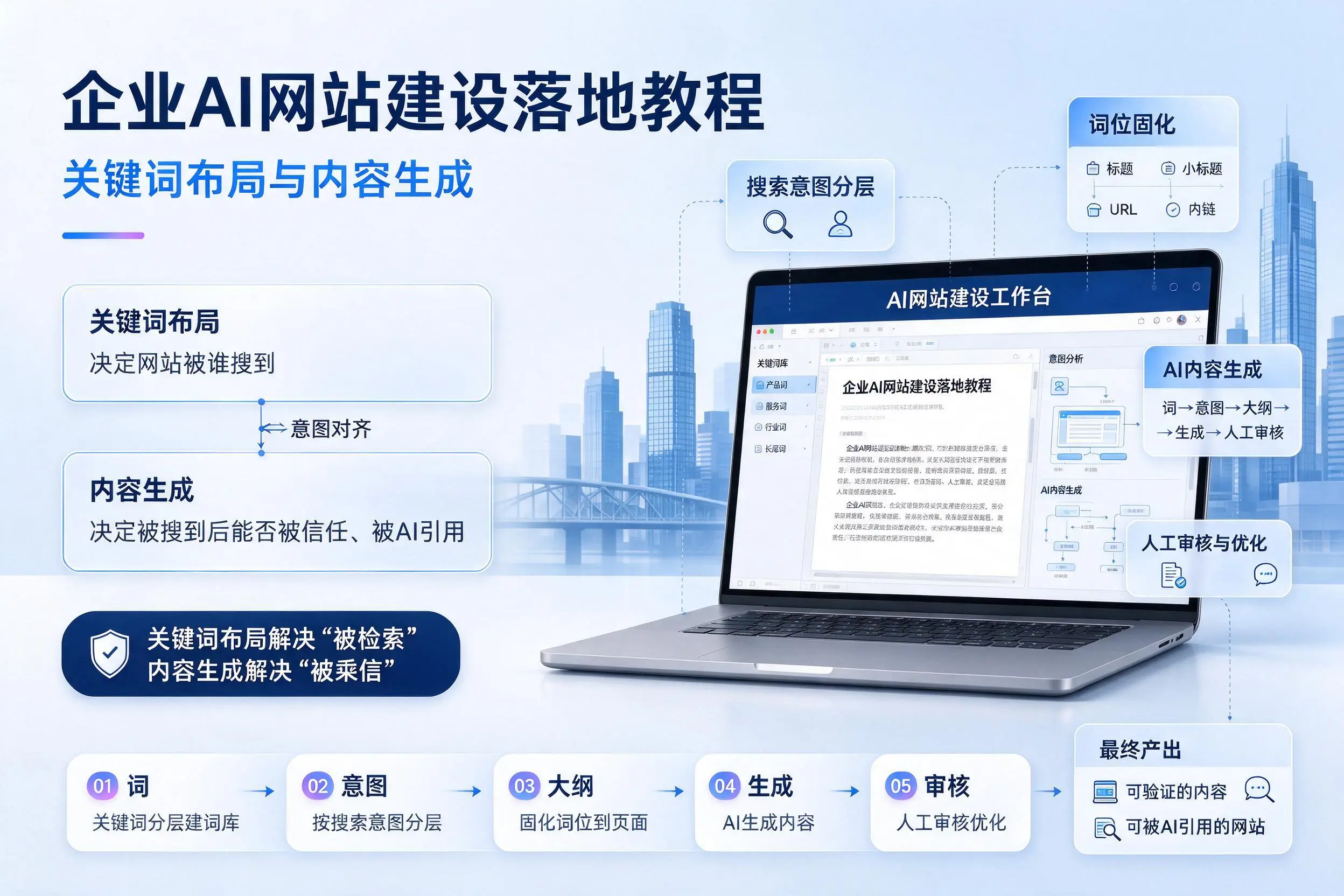 萍乡企业AI网站建设落地教程：关键词布局与内容生成